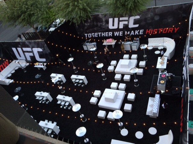 Outside Pavilion UFC Event